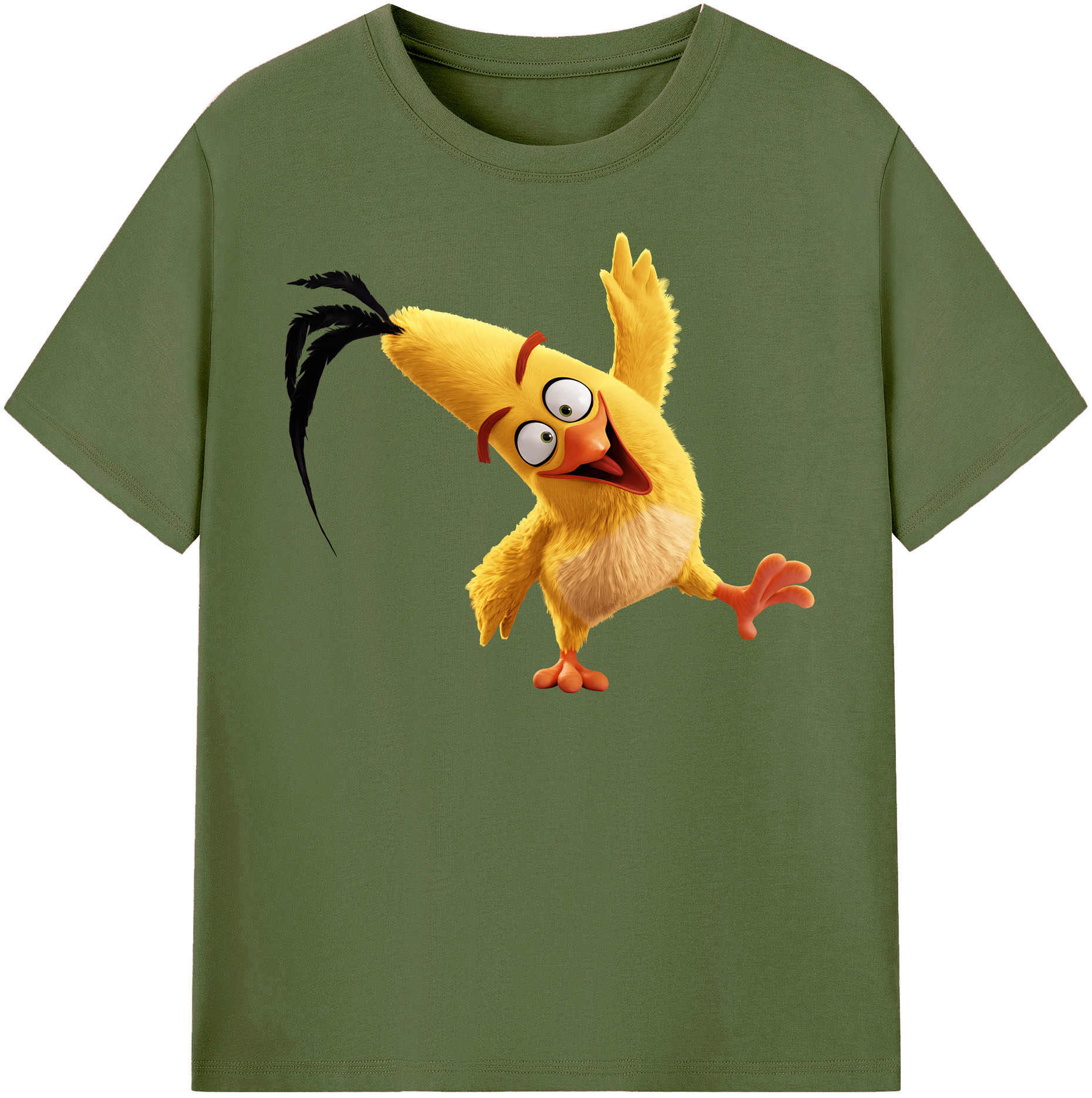 （画像用） Angry Birds アングリーバード 綿100％半袖Tシャツ（フロントプリント）